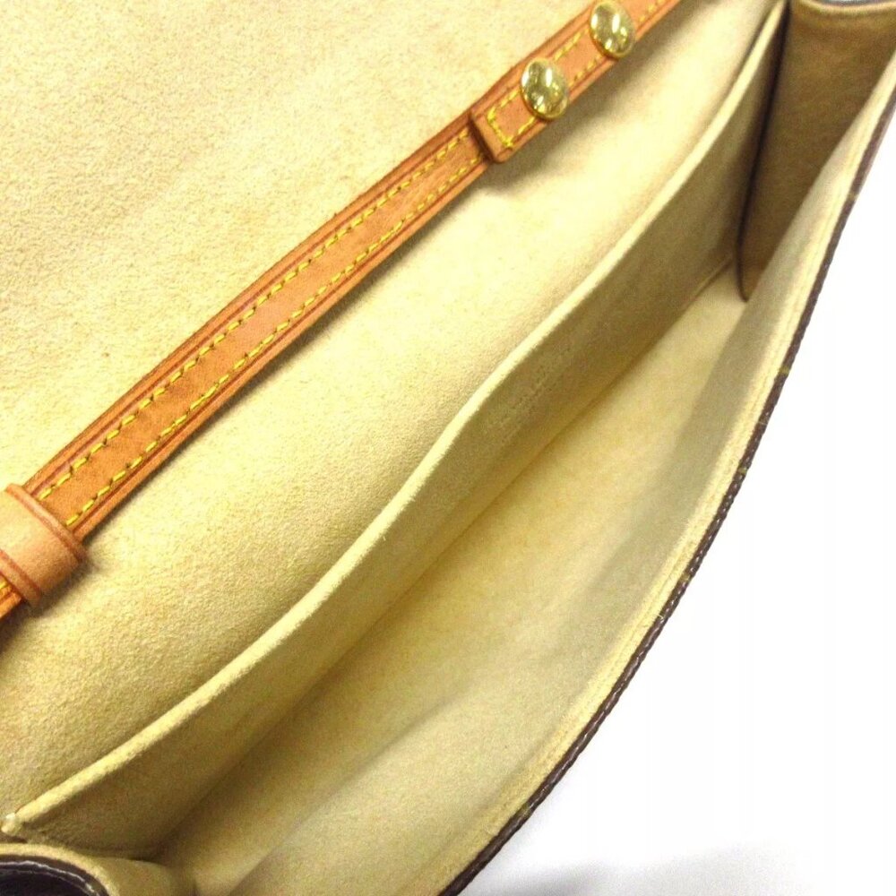 100% Authentic LOUIS VUITTON Pochette Twin GM M51852 Brown Monogram Shoulder Bag - Picture 8 of 10